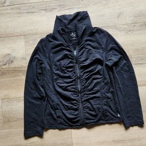 Calvin Klein zip up sweatshirt, size X-large, color black